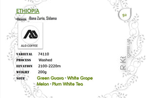 Ethiopia-Alo Coffee-Bona Zuria Washed 74110