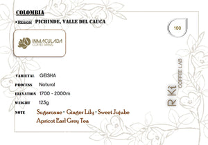 Colombia-Inmaculada Farm Family Reserve Geisha Natural